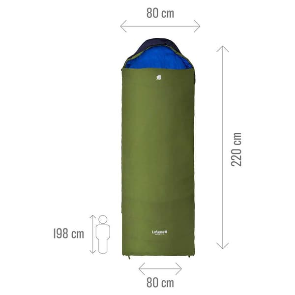 Lafuma Sovsäck Active 10°c Xl Grönt Long / Right Zipper