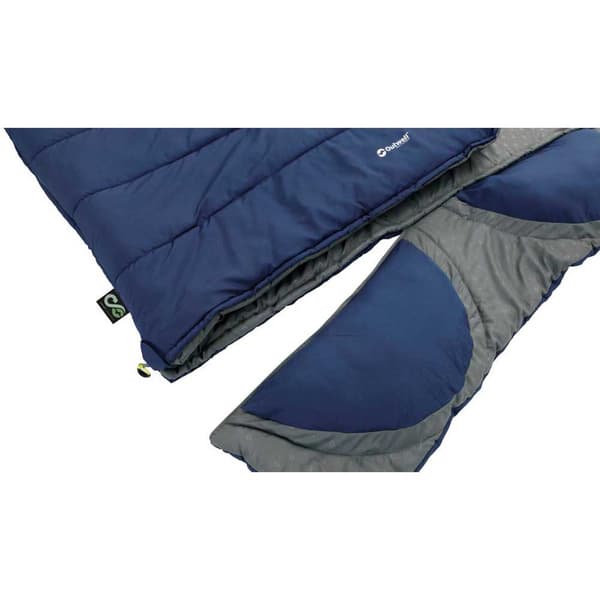 Outwell Sovepose Contour Lux Double Blå Long / Right Zipper