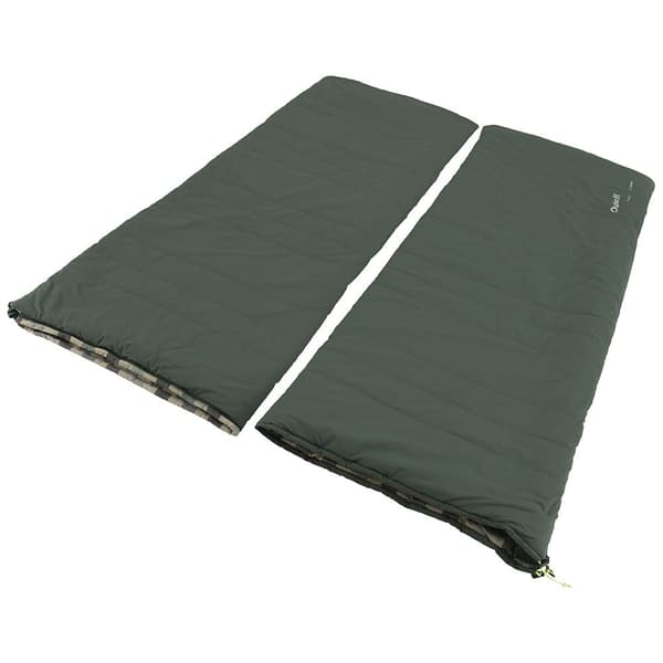 Outwell Makuupussi Camper Lux Double Vihreä Long / Right Zipper