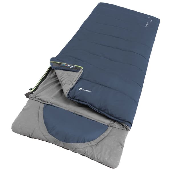 Outwell Makuupussi Contour Lux Sininen Long / Right Zipper