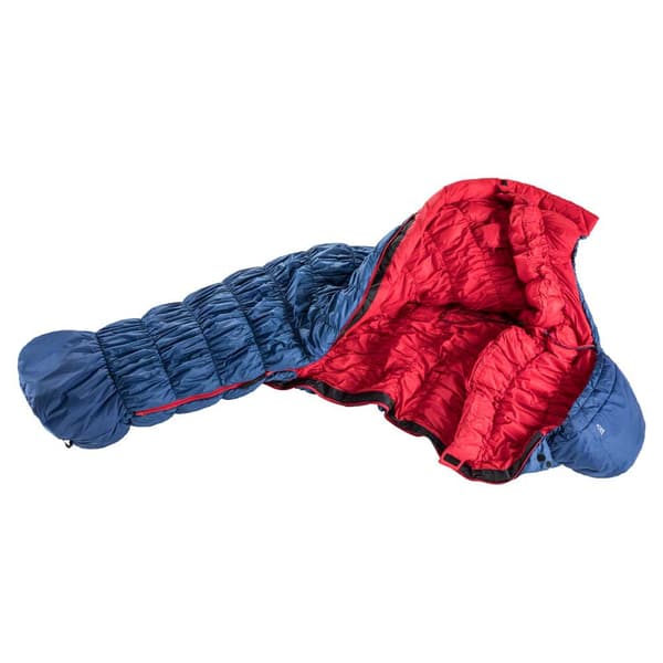 Deuter Makuupussi Eksosfääri-10° Sininen Regular / Left Zipper