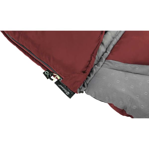 Outwell Makuupussi Contour Lux Punainen Long / Right Zipper
