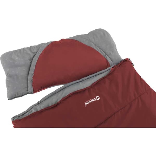 Outwell Makuupussi Contour Lux Punainen Long / Right Zipper