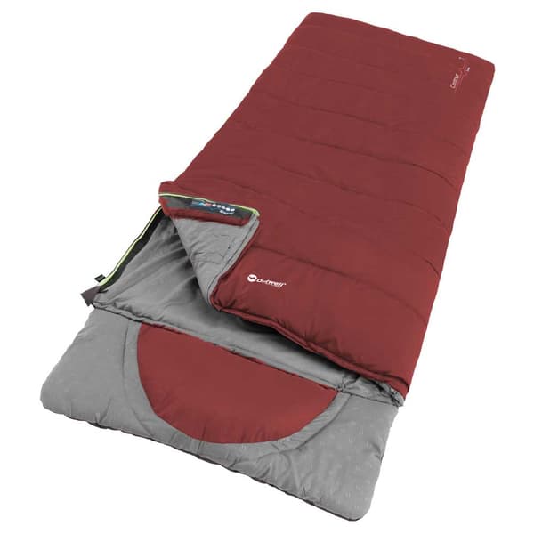 Outwell Makuupussi Contour Lux Punainen Long / Right Zipper