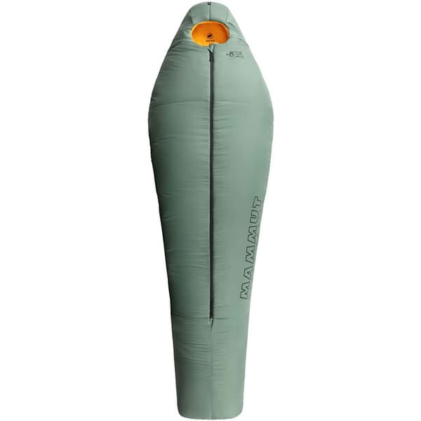 Mammut Makuupussi Comfort Fiber-5 ºc Vihreä Long / Central Zipper