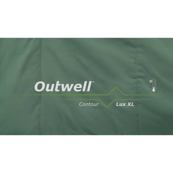 Outwell Makuupussi Contour Lux Xl Vihreä Long / Left Zipper