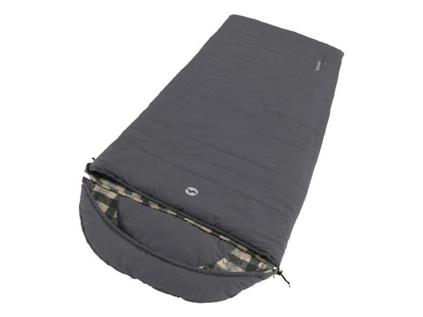 Outwell Camper Adult Semi-rectangular sleeping bag Cotton, Polyester Grey