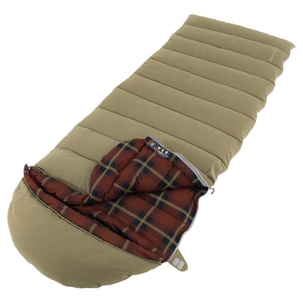 Robens Makuupussi Base Camp Beige,Vihreä Regular / Left Zipper