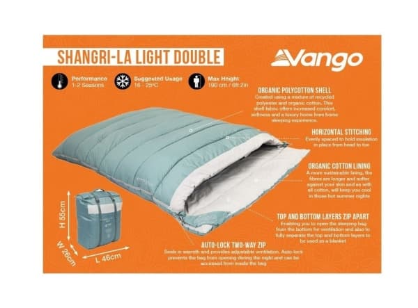 VANGO SHANGRI-LA LIGHT DOUBLE - sovepose