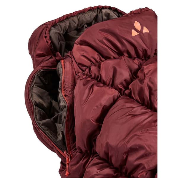 Vaude Sovepose Meglis 700 Syn Rød Long / Left Zipper