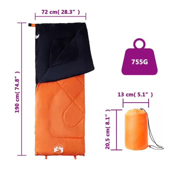 vidaXL Sovepose for voksne camping 3 sesonger