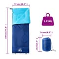 Miniatyrbilde 5 av 5: vidaXL Sovepose for voksne camping 3 sesonger