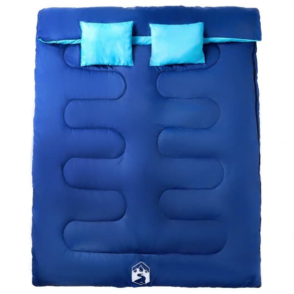 vidaXL Dobbel sovepose med puter for voksne camping 3-4 sesonger