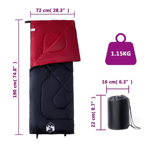 vidaXL Sovepose for voksne camping 3 sesonger
