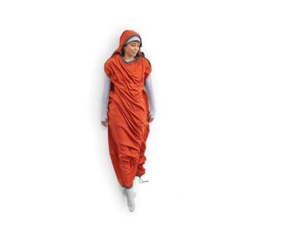 Sea To Summit Reactor Fleece sovepose Liner - Mumie m/ snoretræk- kompakt- orange