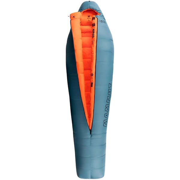 Mammut Sovepose Komfort Ned-15ºc Blå Long / Central Zipper