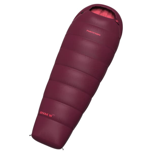 Hannah Naisen Makuupussi Bivak 240 Violetti 175 cm / Right Zipper