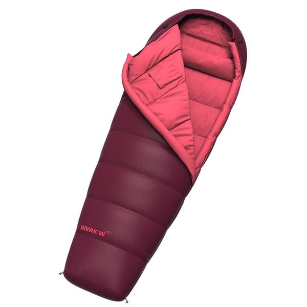 Hannah Naisen Makuupussi Bivak 240 Violetti 175 cm / Right Zipper