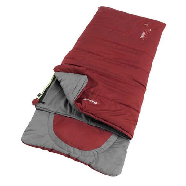 Outwell Junioreiden Makuupussi Contour Punainen Short / Left Zipper
