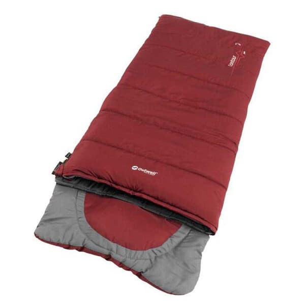 Outwell Junioreiden Makuupussi Contour Punainen Short / Left Zipper