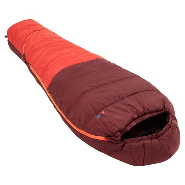 Vaude Makuupussi Alpli Adjust 400 Ii Syn Punainen Regular / Left Zipper