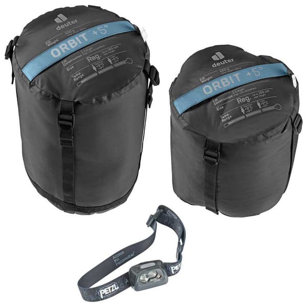 Deuter Sovsäck Orbit +5° Blå Regular / Left Zipper
