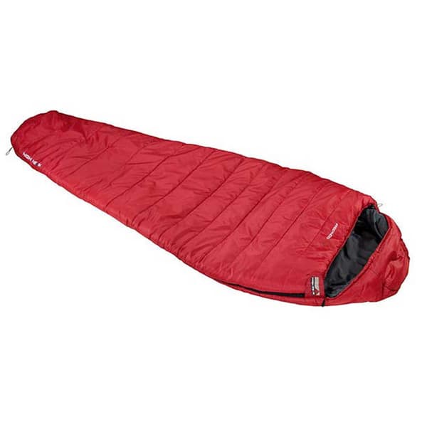 High Peak Makuupussi Punapuu-3 Punainen Extra Long / Left Zipper