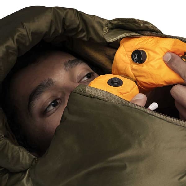 Mammut Protect Fiber-18ºc Makuupussi Vihreä Long / Central Zipper