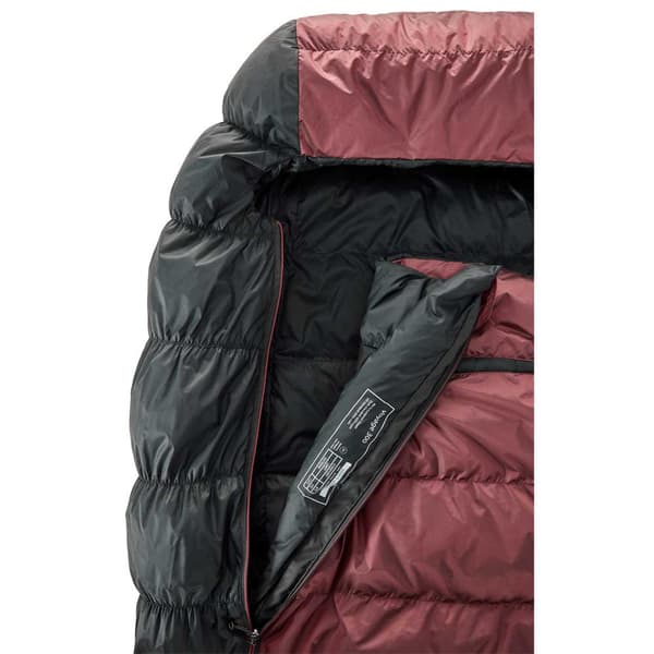 Nordisk Voyage 300 Makuupussi Punainen,Musta Regular / Right Zipper