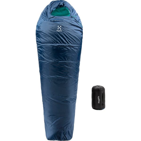 Haglofs Musca-1ºc Sovsäck Blå Short / Left Zipper