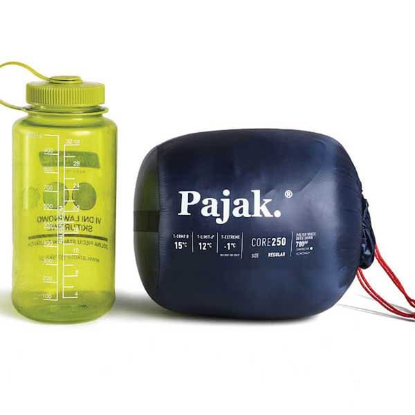 Pajak Core 250 Sovsäck Blå Short / Left Zipper