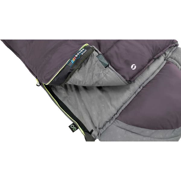 Outwell Contour Sovepose Grå Long / Right Zipper