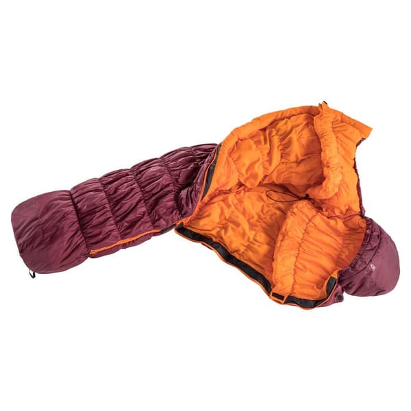 Deuter Exosphere-6° Sl Makuupussi Punainen Short / Right Zipper
