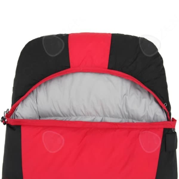CONFO® Camping sovsäck dunsovsäck, enkel ultralätt utomhus camping sovsäck röd