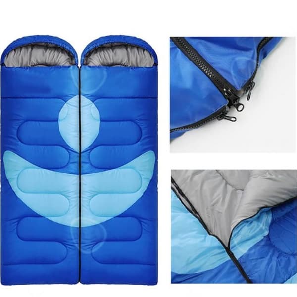 CONFO® 2 Mutual Hooded Outdoor Camping Sovsäckar Camping Office Lunchpaus och Sovsäck