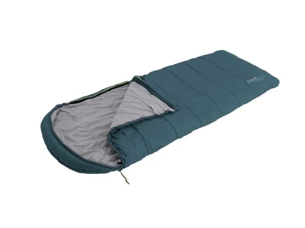 Outwell Campion Lux Teal | Sleeping Bag | -16/5 °C | 2 way open - auto lock, L-shape