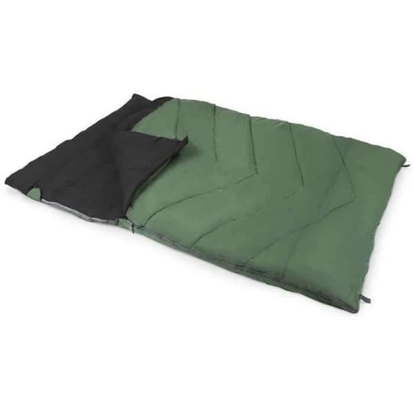 Sovsäck - KAMPA - Grön 12 Dubbel - 2 personer - 2,25 m x 1,5 m - Röd