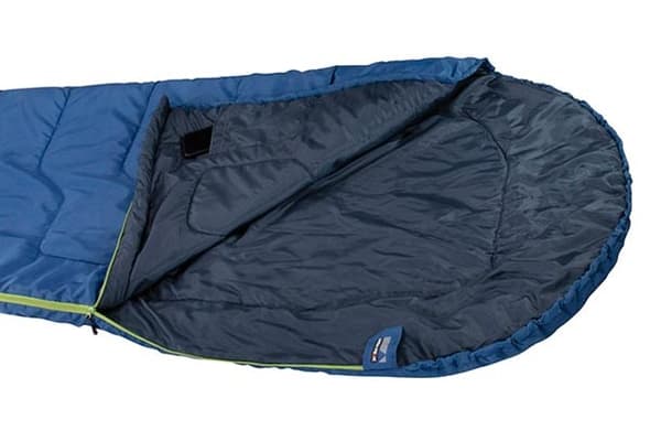 High Peak Easy Travel Semi-rektangulär sovsäck Polyester Blå 20090