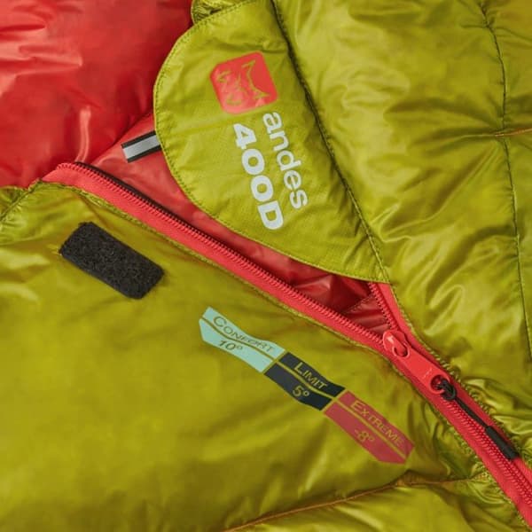 Altus Andes 400 H30 0,4 kg Feather Sovsäck - Temperatur + 10 C | +5 C | 8 C Unisex, Golden Lima, One Size