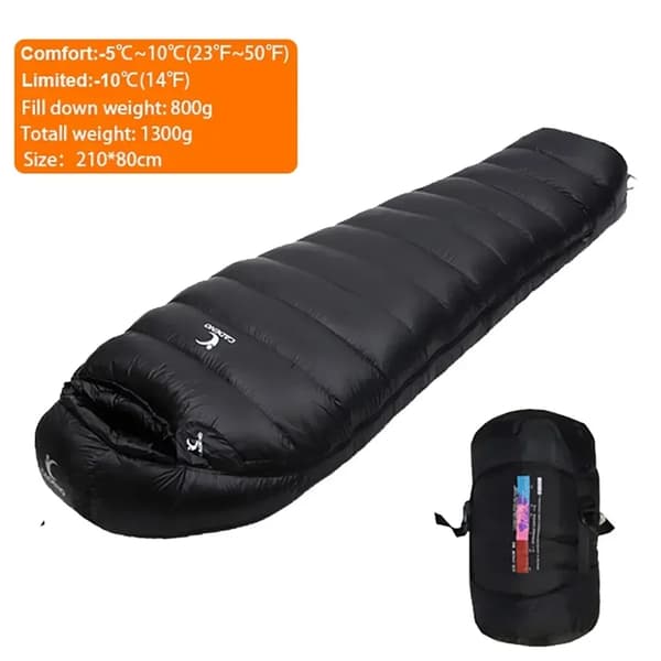Alaspäin suuntautuva makuupussi, ankka-alus täyttö, 210 cm * 80 cm, muumityyli,Ankanuntu 800g
