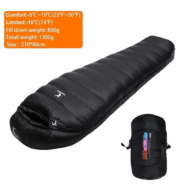 Alaspäin suuntautuva makuupussi, ankka-alus täyttö, 210 cm * 80 cm, muumityyli,Ankanuntu 800g