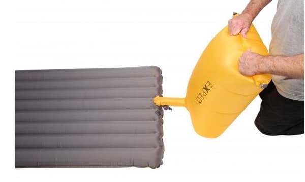 dunfyllt liggunderlägg, EXPED DOWNMAT XP 9 M, liggunderlag med dunfyllning