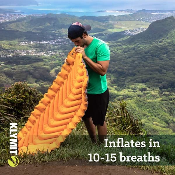 KLYMIT INSULATED STATIC V LITE SLEEPING PAD mango orange, liggunderlag