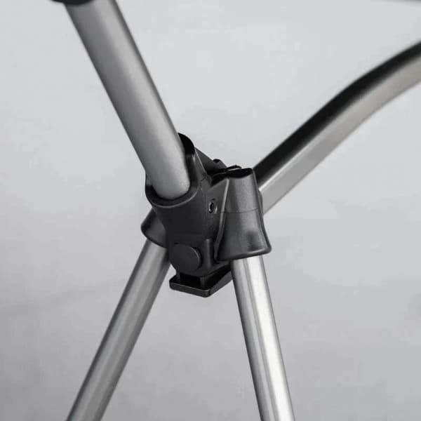 Rootz Campingseng - Campingseng Sammenklappelig - Feltseng - Foldeseng - Med bæretaske - Højdejusterbar - Op til 150 Kg - Oxford/Aluminium - Sort - 19