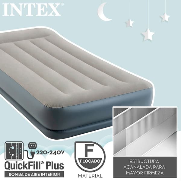 Intex Patja Midrise Dura-beam Standard Pillow Rest Harmaa 99 x 191 x 30 cm