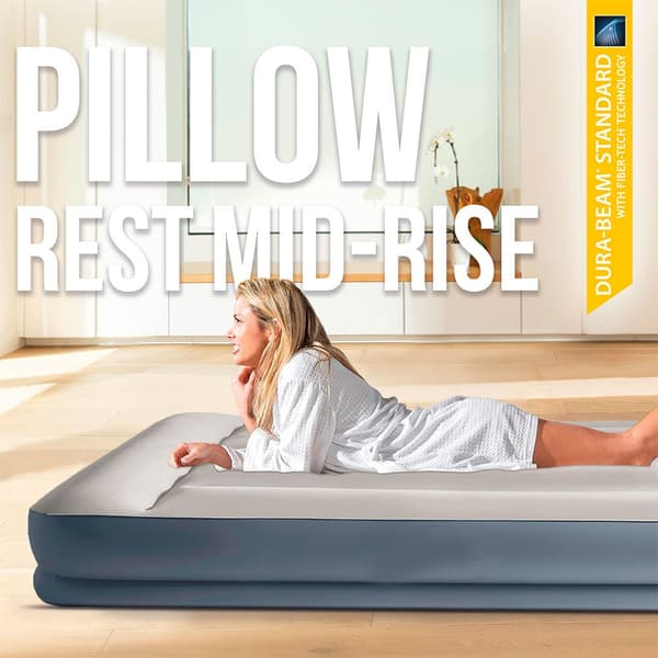 Intex Patja Midrise Dura-beam Standard Pillow Rest Harmaa 99 x 191 x 30 cm