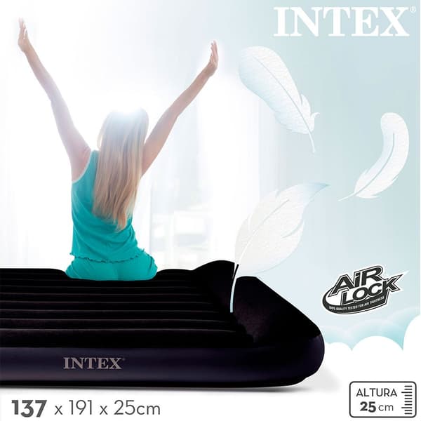 Intex Dura Beam Standard Pillow Rest Classic Musta
