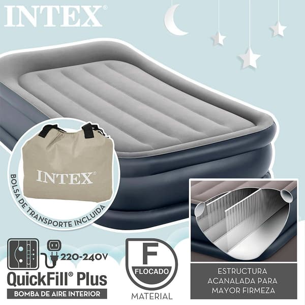 Intex Patja Dura-beam Standard Deluxe Pillow Musta 99 x 191 x 42 cm