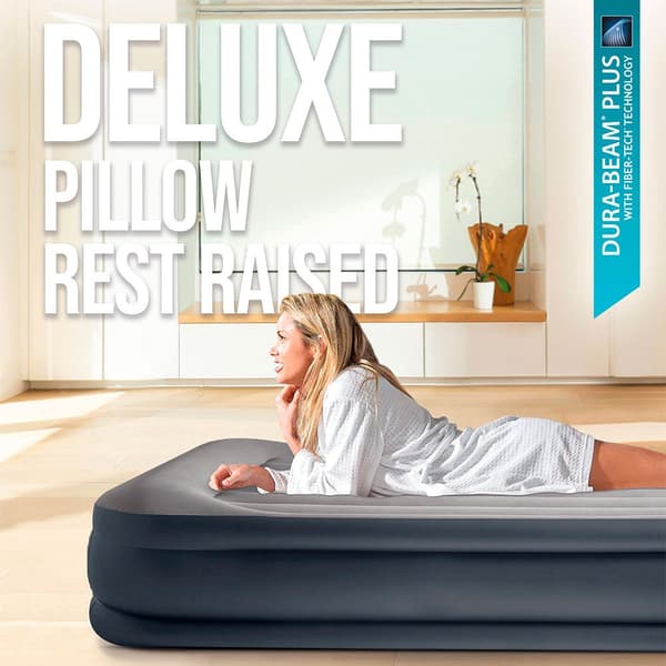Intex Patja Dura-beam Standard Deluxe Pillow Musta 99 x 191 x 42 cm