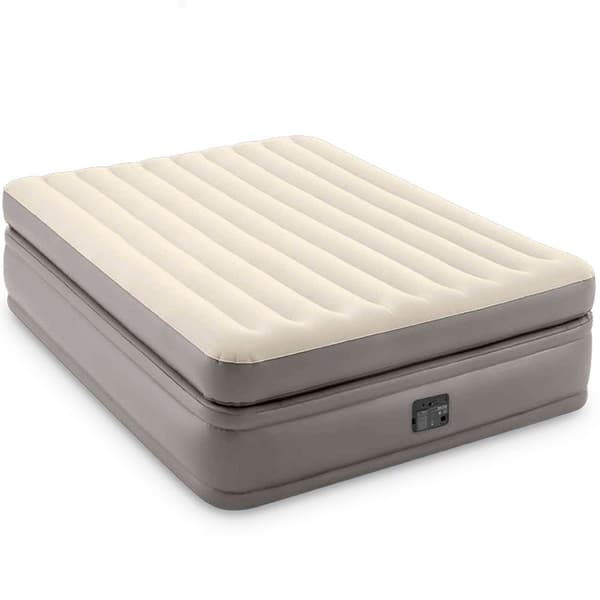 Intex Dobbelt Madras Prime Comfort Elevated Beige 152 x 203 x 51 cm